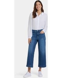 NYDJ - Teresa Wide Leg Ankle Jeans In Opera Blue - Lyst