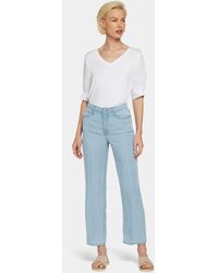 NYDJ - Relaxed Straight Ankle Jeans In Summerville Stripes - Lyst