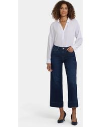 NYDJ - Teresa Wide Leg Ankle Jeans In Midnight Breeze - Lyst