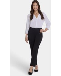 NYDJ - Pull-on Slim Ankle Trouser Pants In Black - Lyst