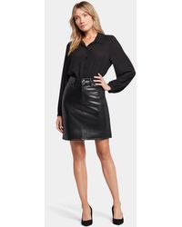 NYDJ - Faux 5 Pocket Skirt In Black - Lyst