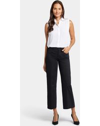NYDJ - Teresa Wide Leg Ankle Jeans In Black - Lyst