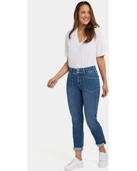 NYDJ - Margot Girlfriend Jeans In Lake Notre-dame - Lyst