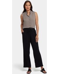 NYDJ - Relaxed Drawstring Pull-on Pants In Black - Lyst
