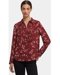 NYDJ - Tuxedo Blouse In Bienvenue - Lyst