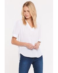NYDJ - Charming Top In Optic White - Lyst
