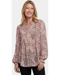 NYDJ - Pleated Front Tunic Top In Delacroix - Lyst
