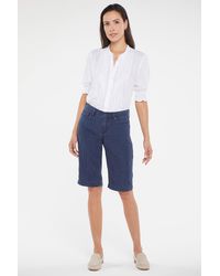 nydj linen shorts