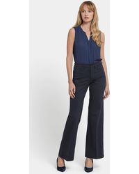 NYDJ - Teresa Wide Leg Jeans In Washed Black - Lyst