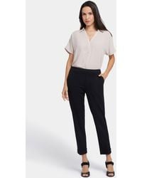 NYDJ - Cassidy Ankle Pull-on Trouser Pants In Black - Lyst