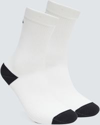 Oakley Ribbed Ellipse Long Socks - Weiß