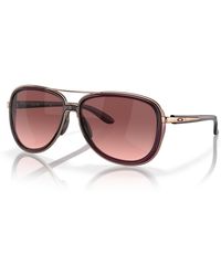 Oakley - Crystal Raspberry Split Time Sunglasses - Lyst