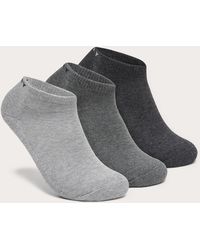 Oakley - Short Solid Socks (3 Pcs) - Color: Grey - Lyst