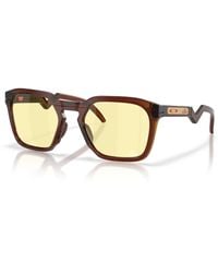 Oakley - Hstn Sq 100 Thieves Collection Sunglasses - Color: Dark Amber - Lyst