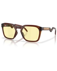 Oakley - Hstn Sq 100 Thieves Collection Sunglasses - Color: Dark Amber - Lyst