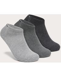 Oakley - Short Solid Socks (3 Pcs) - Color: Grey - Lyst