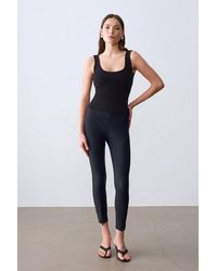 Dilvin - Slim Fit Sleeveless Jersey Cami Blouse - Lyst