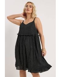 Yours - Crinkle Mini Beach Dress - Lyst