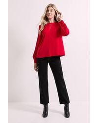 Dorothy Perkins - Lace Insert Long Sleeve Blouse - Lyst