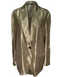 Brunello Cucinelli - Preloved Single-Breasted Blazer Viscose - Lyst