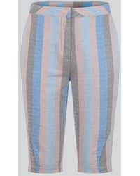 Enorsia - Cotton Relax Fit Knee Length Shorts - Lyst