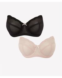 Oasis - Gorgeous Dd+ 2 Pack Non-padded Strapless Bra - Lyst
