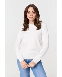 Izabel London - Textured Knitted Long Sleeve Jumper - Lyst