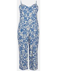 Oasis - Curve Paisley Print Strappy Jumpsuit - Lyst