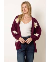 Blue Vanilla - Long Sleeve Slip On V-Neck Cardigan - Lyst