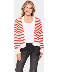 Saint Tropez - Ibenmeisz Open Front Stripes Cardigan - Lyst