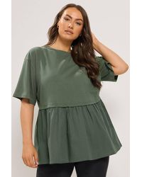 Yours - Poplin T-Shirt - Lyst