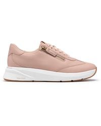 Clarks - Code R Run Light Leather Trainers, Lace Up - Lyst
