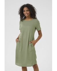 Kaffe - Kamilia Short Sleeve Above Knee Dress - Lyst