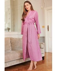 British Boxers - Herringbone" Brushed Cotton Dressing Gown - Lyst