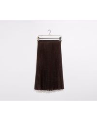 Oasis Sparkle Pleated Midi Skirt - Multicolour