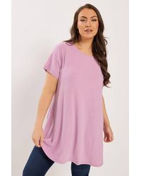 Yours - Shimmer Swing T-Shirt - Lyst