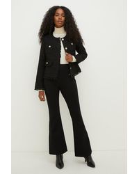 Oasis - Ponte Patch Pocket Kick Flare Trouser - Lyst