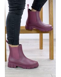 AJVANI - Wellingtons Wellies Ankle Chelsea Boots - Lyst