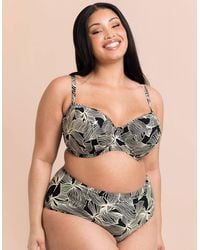 Curvy Kate - Ripple Reef Balcony Bikini Top Underwired Padded - Lyst
