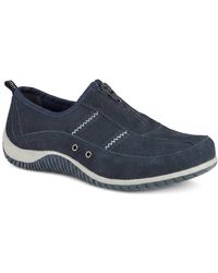 Pavers - Memory Foam Leather Slip On Trainers - Lyst