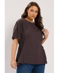 Yours - Side Tie T-Shirt - Lyst