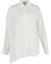 Jil Sander - Preloved Asymmetric Button-Down Shirt - Lyst
