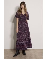 Apricot - Paisley Print Tiered Maxi Dress - Lyst