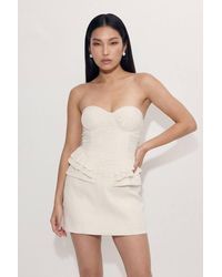 MissPap - Premium Shirred Bust Mini Dress - Lyst