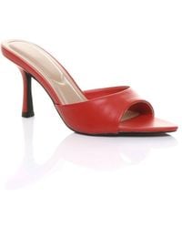 AJVANI - High Heel Pointed Peep Toe Sandals Mules - Lyst
