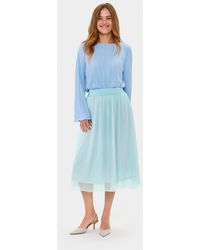 Saint Tropez - Coralsz Chiffon Midi Length Lining Skirt - Lyst