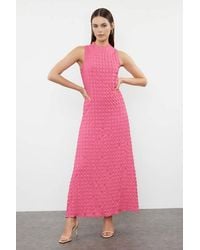 WOVCOR - Textured Sleeveless Maxi Dress W/ Relaxed Silhouette - Lyst
