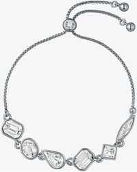 Ted Baker - Juliet Tone Plated Multi Cut Crystal Bracelet Tbj4201-01-02 - Lyst