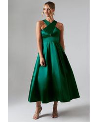 Coast - Cross Neck Twill Bridesmaid Dress - Lyst