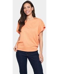 Saint Tropez - Mila Short Sleeve Round Neck Pullover - Lyst